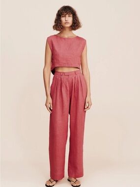 Posse Matching Pink Linen Set SIZE M/L